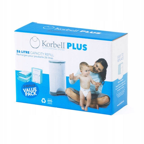 KORBELL bags diaper inserts for basket 26L 3PAK