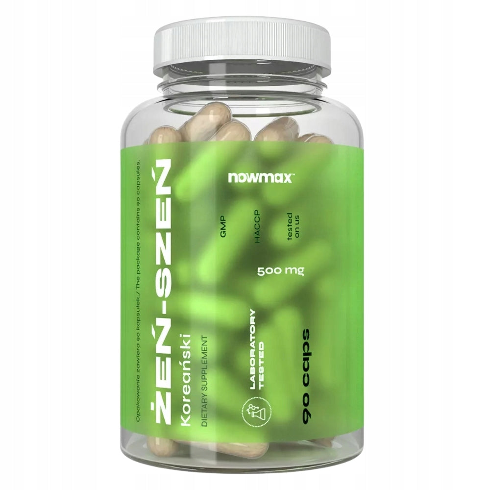 KOREAN GINSENG 500MG 90 KAPS GINSENG FOR CONCENTRATION MEMORY FATIGUE Manufacturer code potencja prawdziwy poprawa testosteron