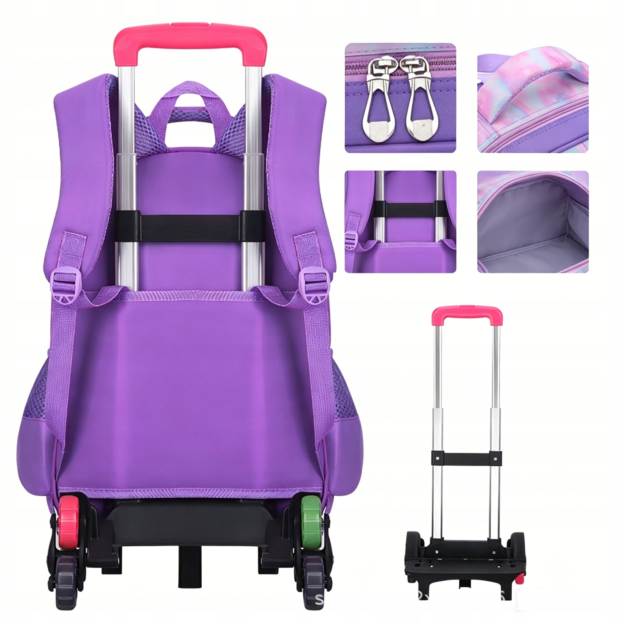 KPOP Demon Hunters Lightweight School Bag 3in1Wheeled Lunch Box&Pencil Case Manufacturer code 4894882369050