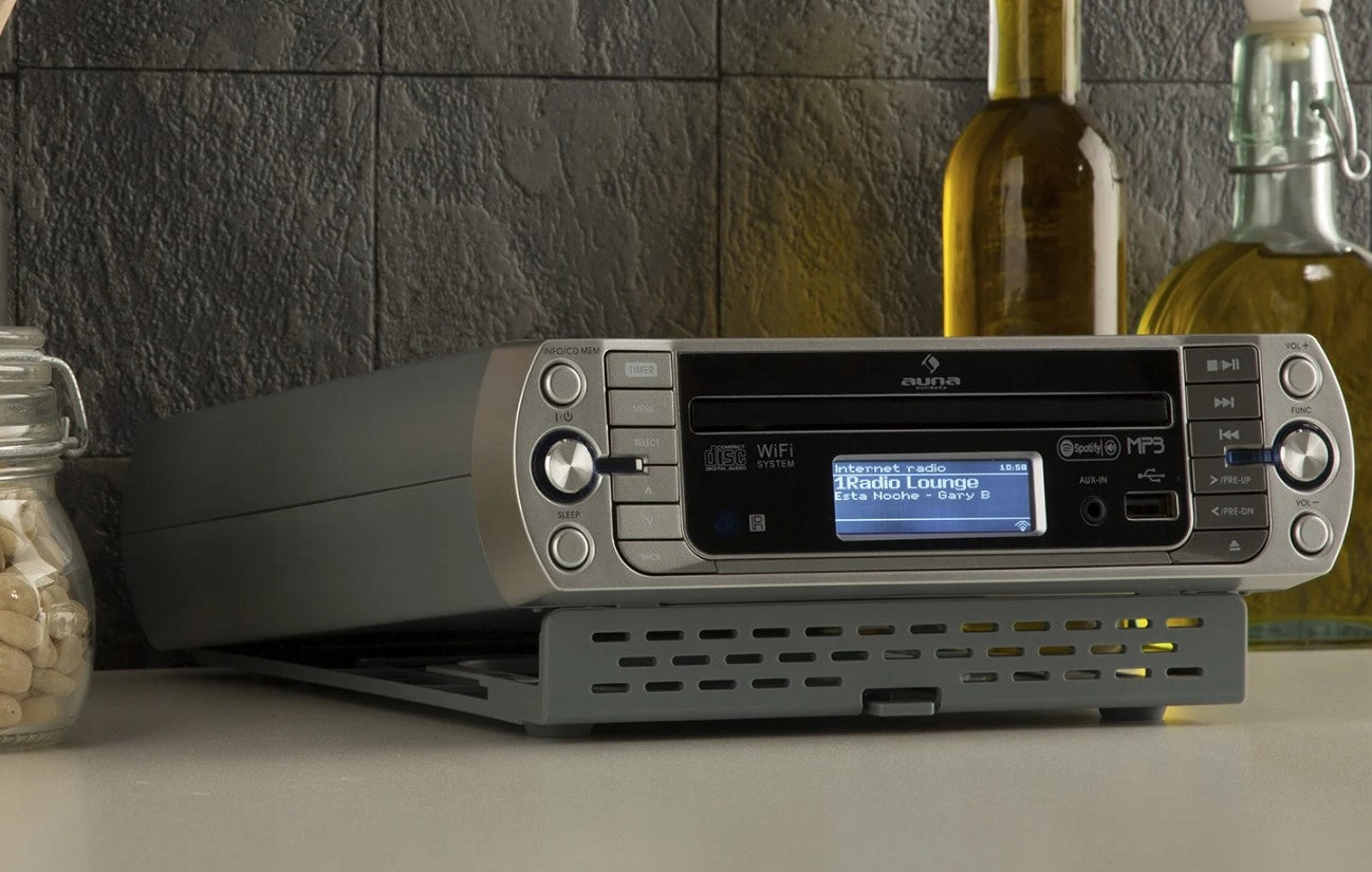 KR-500 CD, Internet kitchen radio, PLL FM radio, CD/MP3 SPOTIFY WIFI Brand Auna