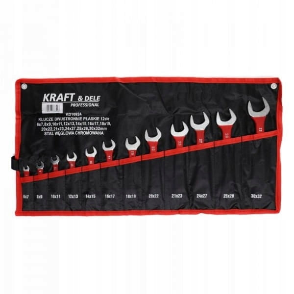 KRAFT&DELE DOUBLE-SIDED FLAT WRENCHES 12 ELEMENTS, KD10924 Brand Kraft&Dele