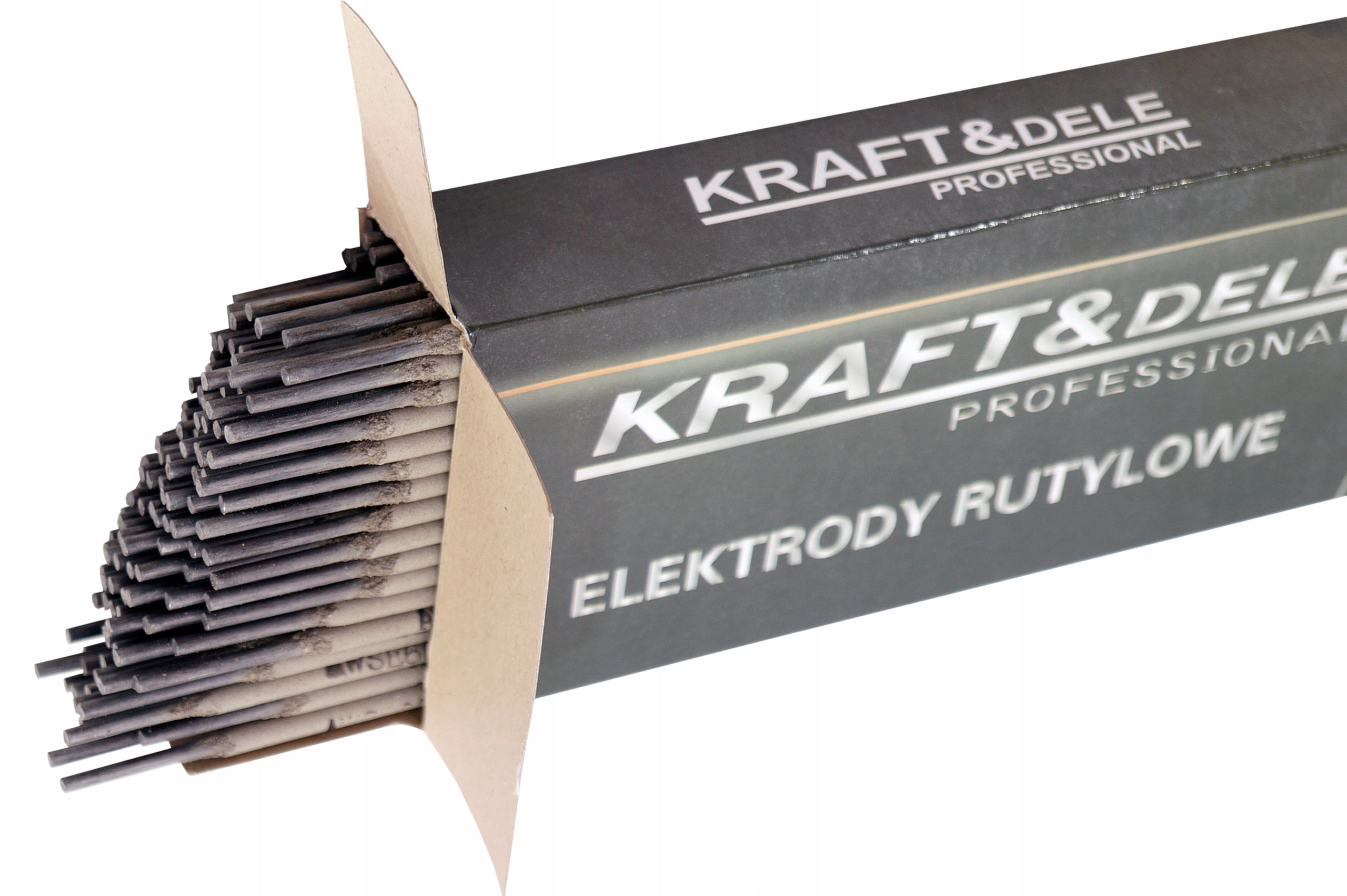 KRAFT&DELE welding electrodes 2,5 mm x 300 mm rutile 5 kg KD1153 Product weight with unit packaging 5 kg
