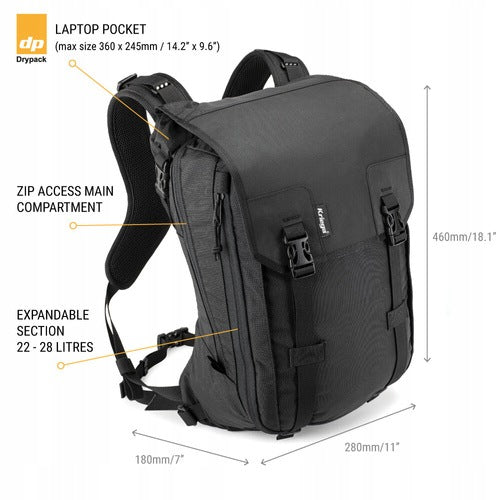 KRIEGA MOTORCYCLE BACKPACK MAX28 28L BLACK Manufacturer Kriega