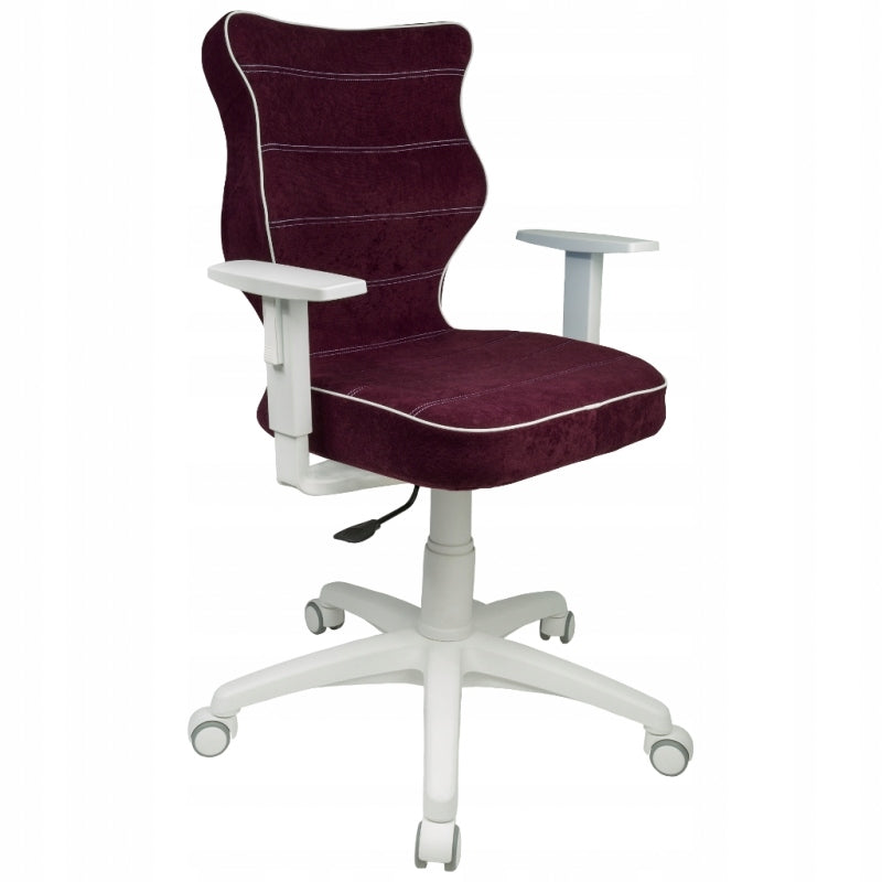 Biuro kėdė Entelo Good Chair Duo VS07 6, balta/violetinė