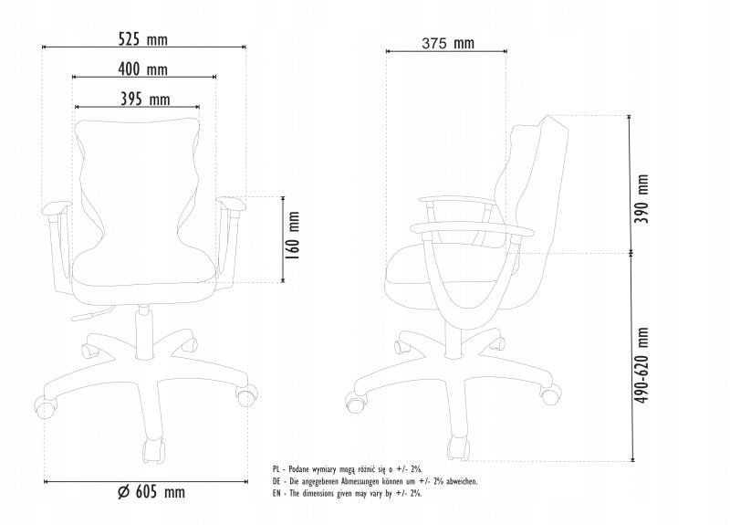 Biuro kėdė Entelo Good Chair Norm VS03 5, pilka/juoda