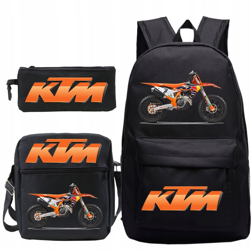 KTM CROSS) Canenco multi-compartment school backpack black 26 y.o Brand Canenco