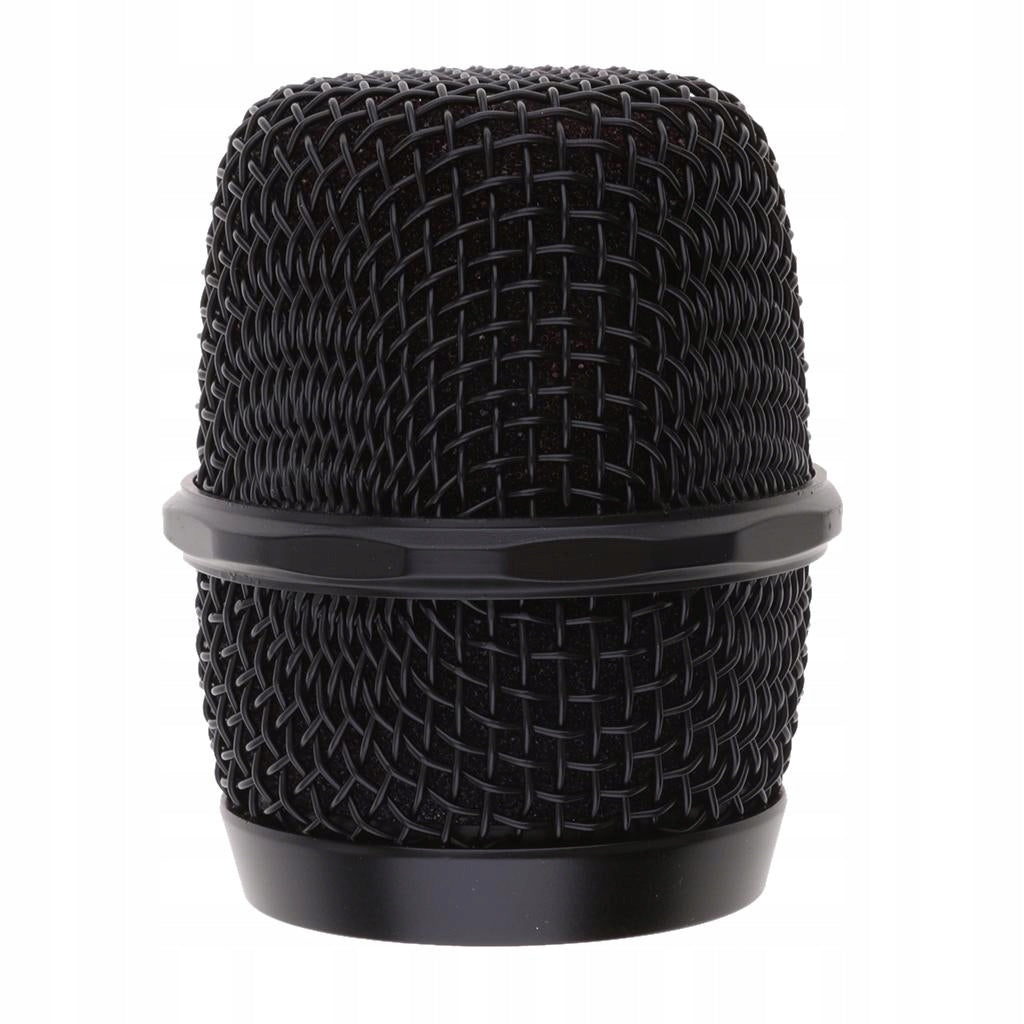 KTV Handheld Mic Microphone Ball Head Mesh Grill Dia 37mm Black Power rating 1 W