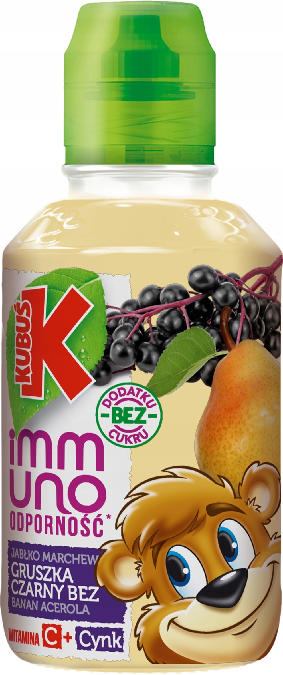 KUBUŚ IMMUNO JUICE Resistance Apple Carrots Black Without PEAR ACEROLA 200ml
