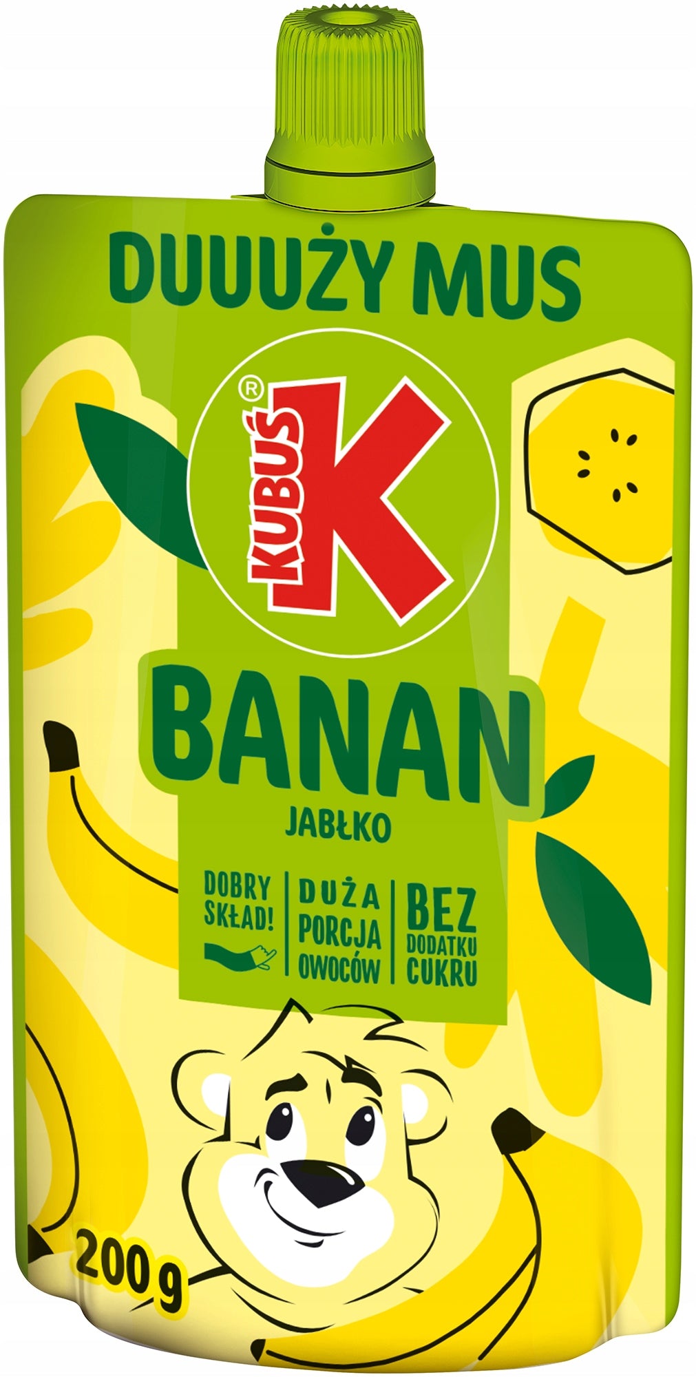 KUBUŚ mousse apple - banana carton 10x 200g Manufacturer code 5901067467810