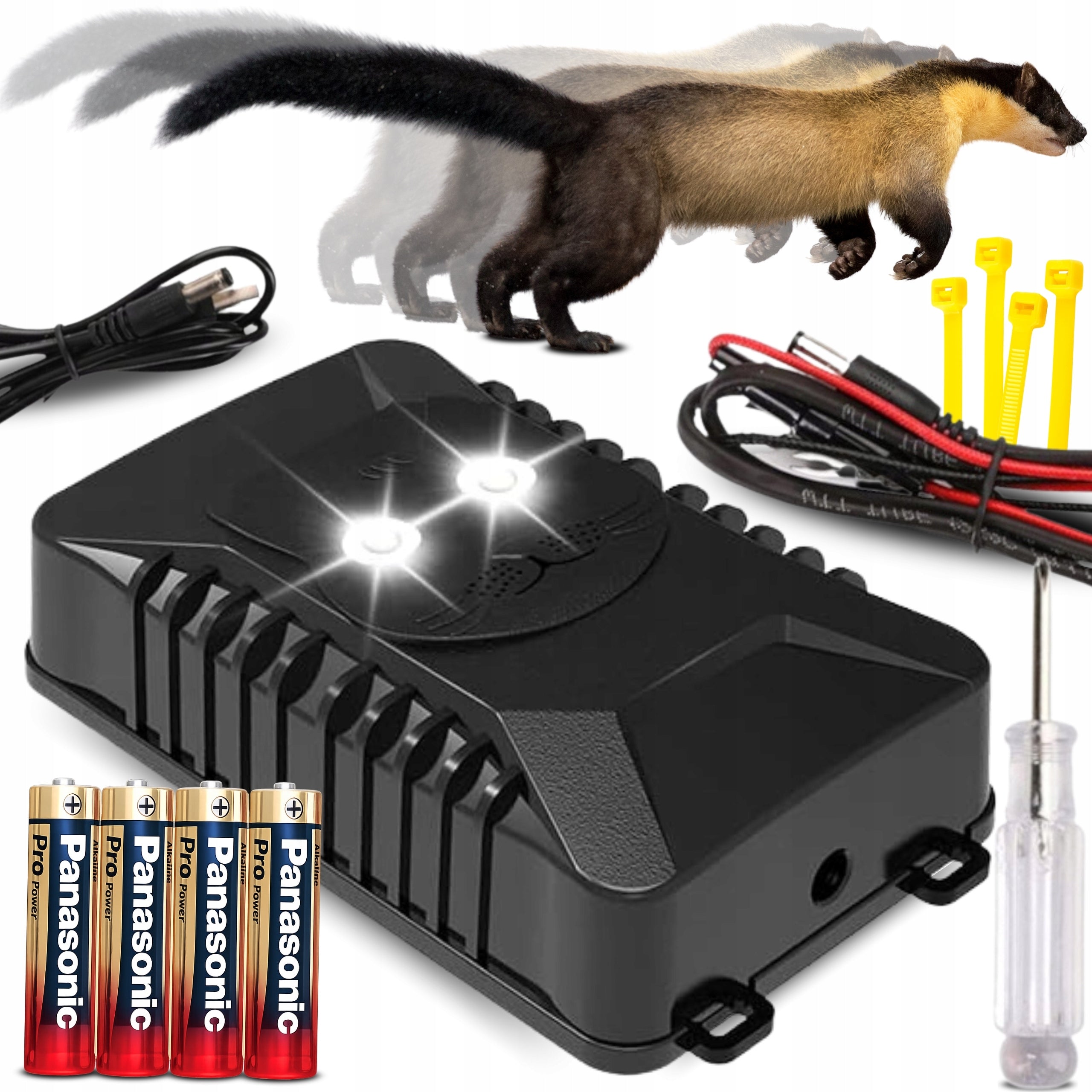 KUNY DETERRENT Car Rodents for Ultrasound Cars with Batteries