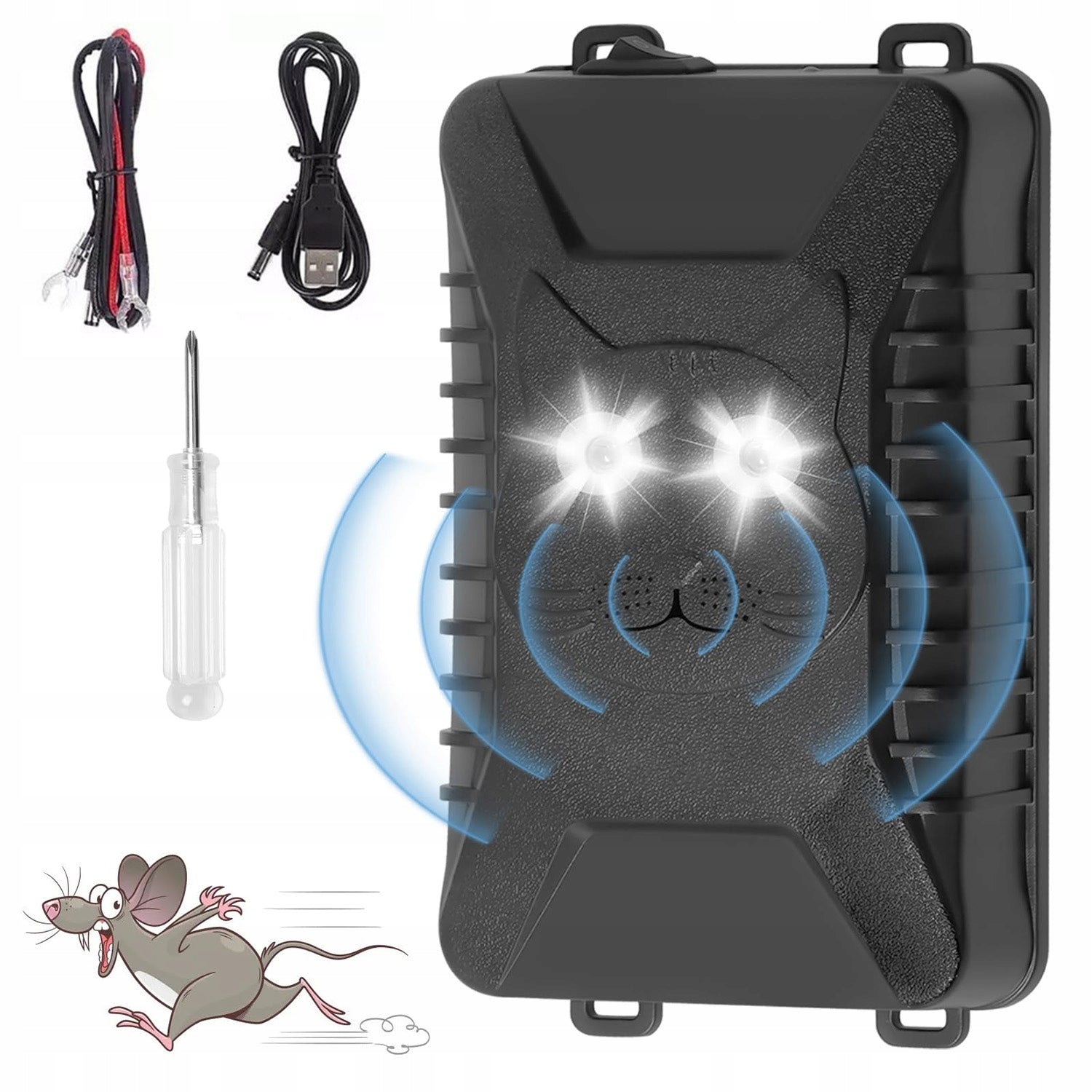 KUNY DETERRENT for CAR ultrasound for battery-operated car Batteries included no