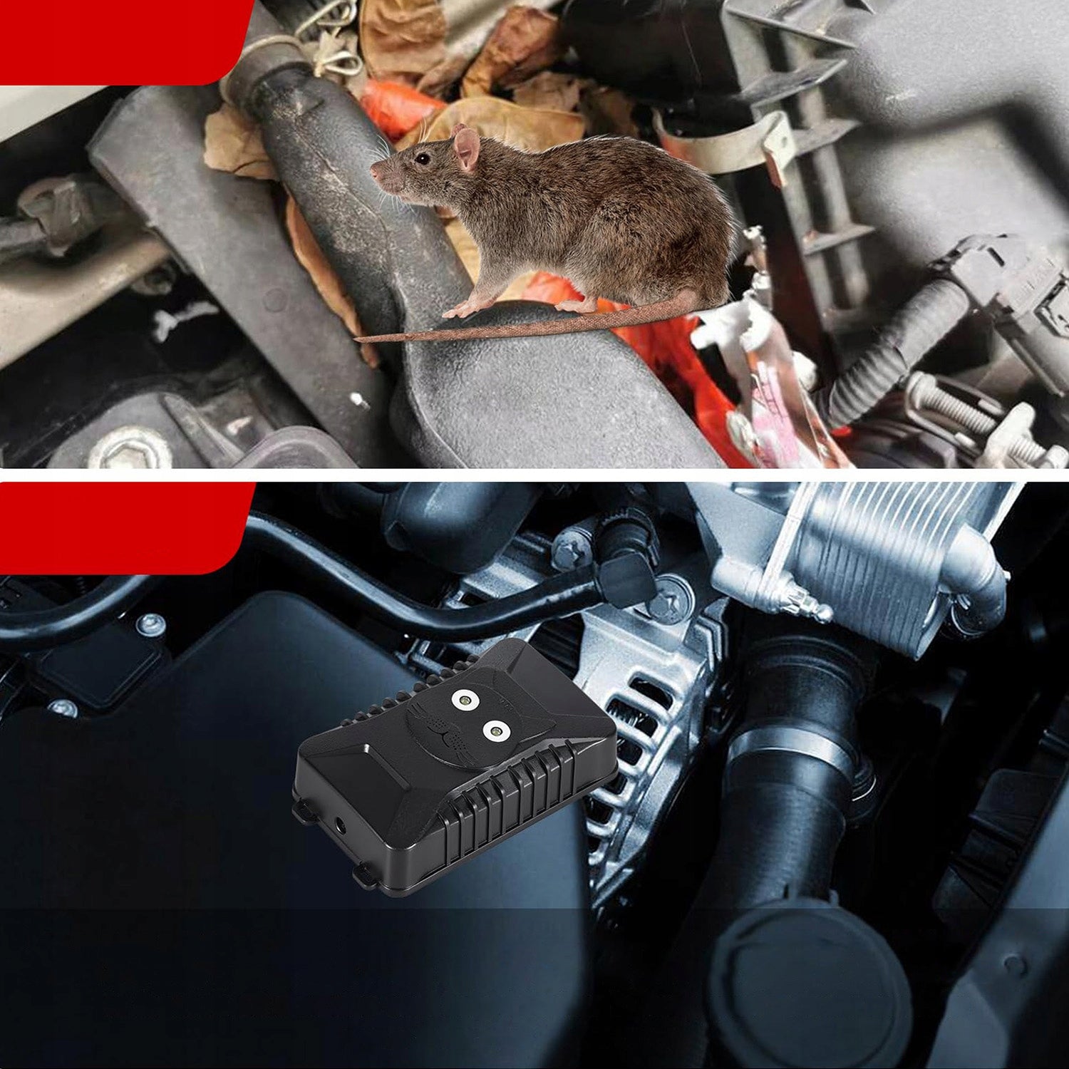 KUNY DETERRENT for CAR ultrasound for battery-operated car Kind repellent