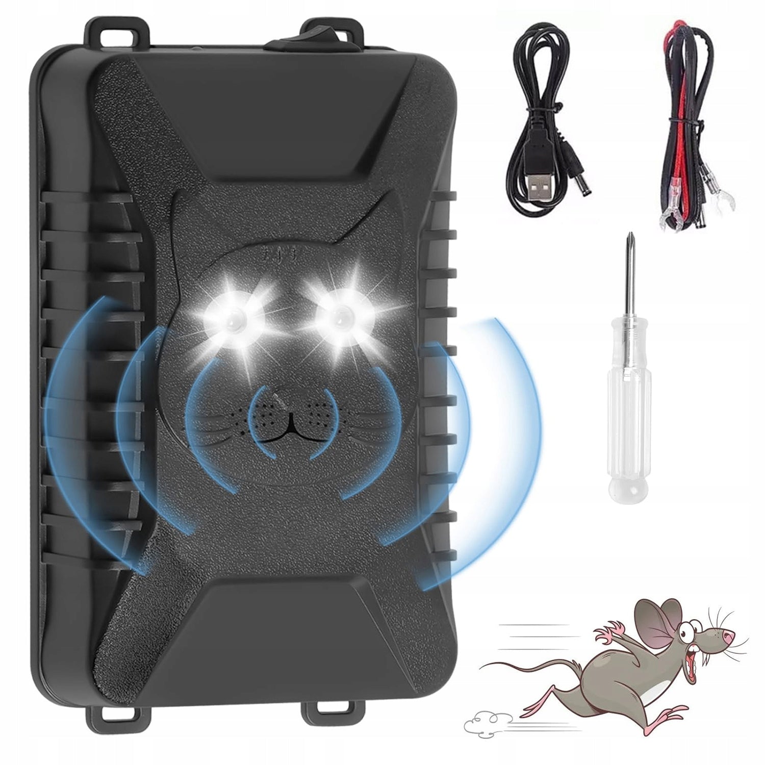 KUNY DETERRENT for CAR ultrasound for battery-operated car