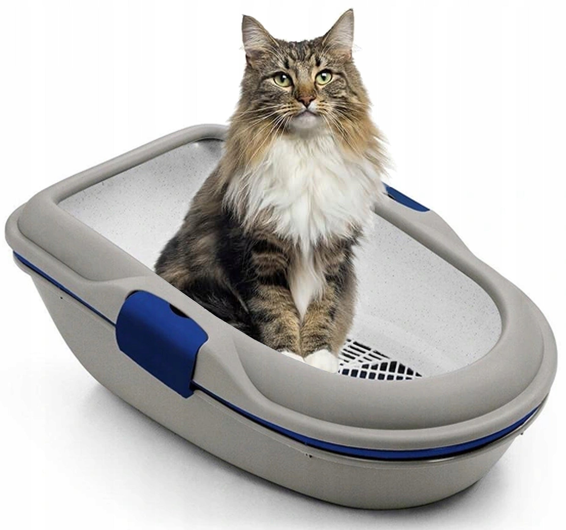 Kačių tualetas Zolux Furba Maxi, 47x69,5x26 cm, pilkas