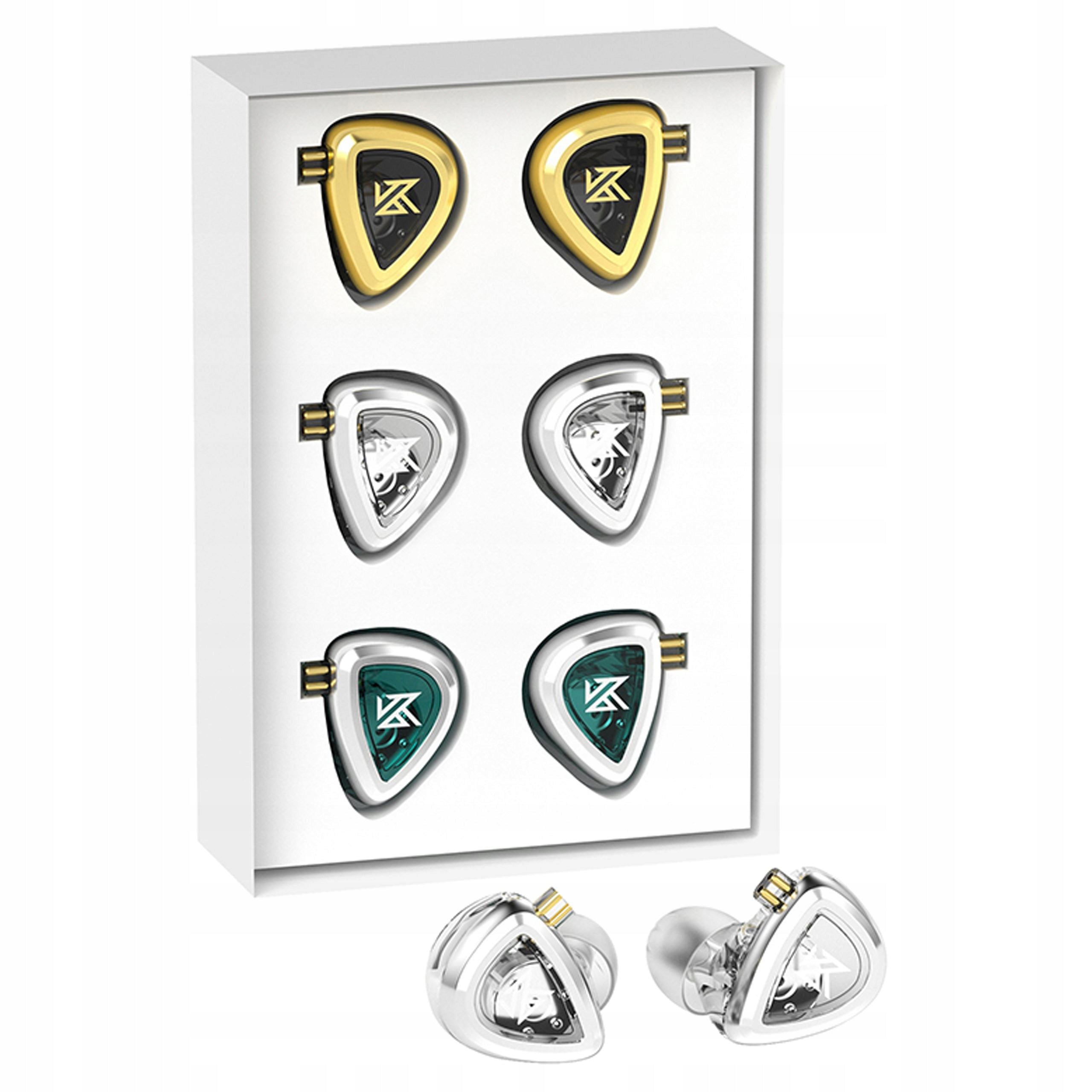KZ EDA IN-EAR HEADPHONES SET OF 3 PAIRS MONITORS IEM CONNECTOR 2PIN Packaging status original