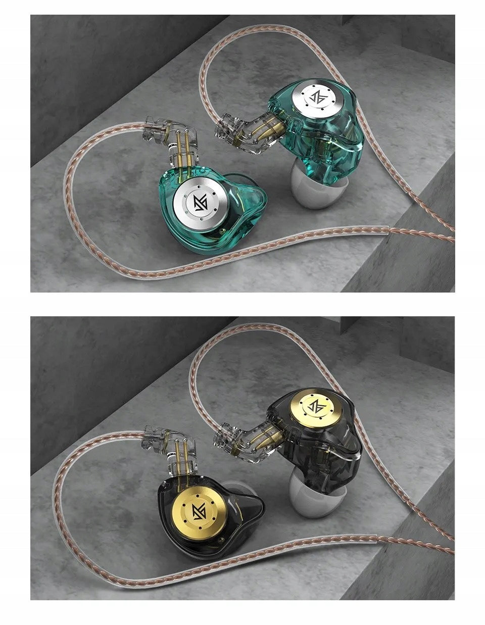 KZ EDX Pro in-ear headphones dynamics 10mm bright sound with MICROPHONE Packaging status original