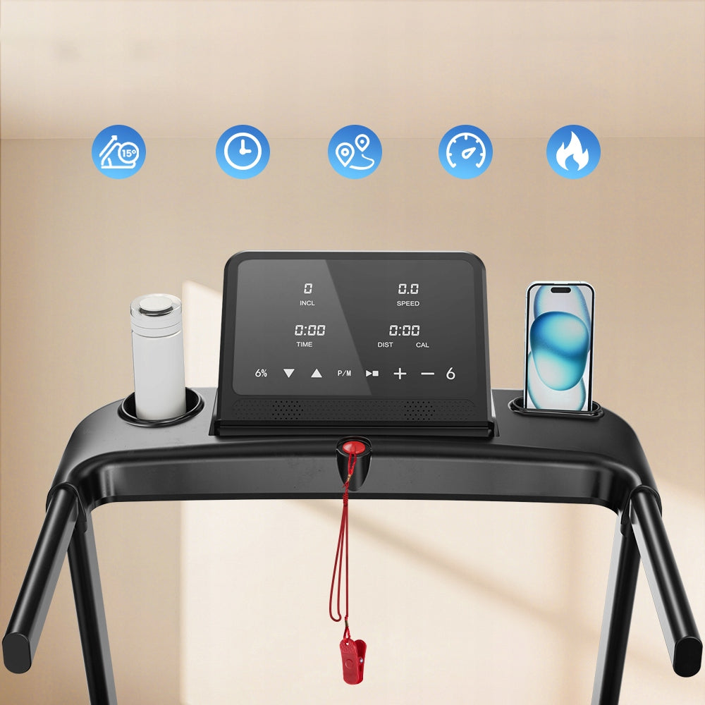 KZYNTH Home Electric Treadmill Large Folding Slope Angle 13.5 KM/H Packaging status original
