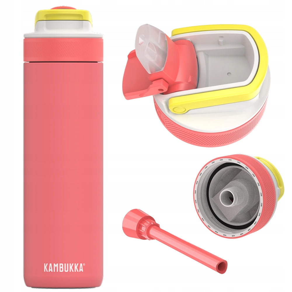 Kambukka Thermal Bottle 0,6l Lagoon Insulated 600ml Fluo Fantasy Thermos Color orange