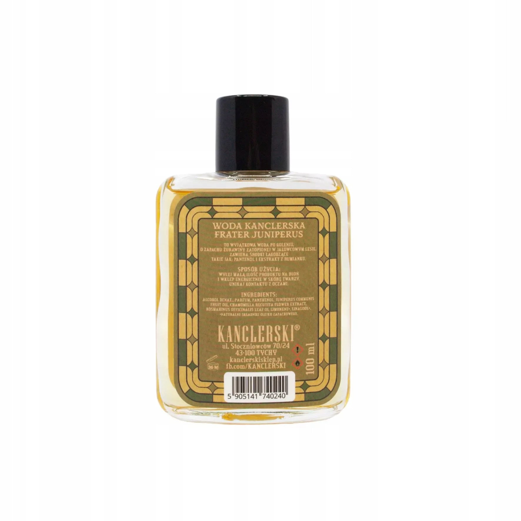 Kanclerski Frater Juniperus Water After Shaving 100ml Packaging status original