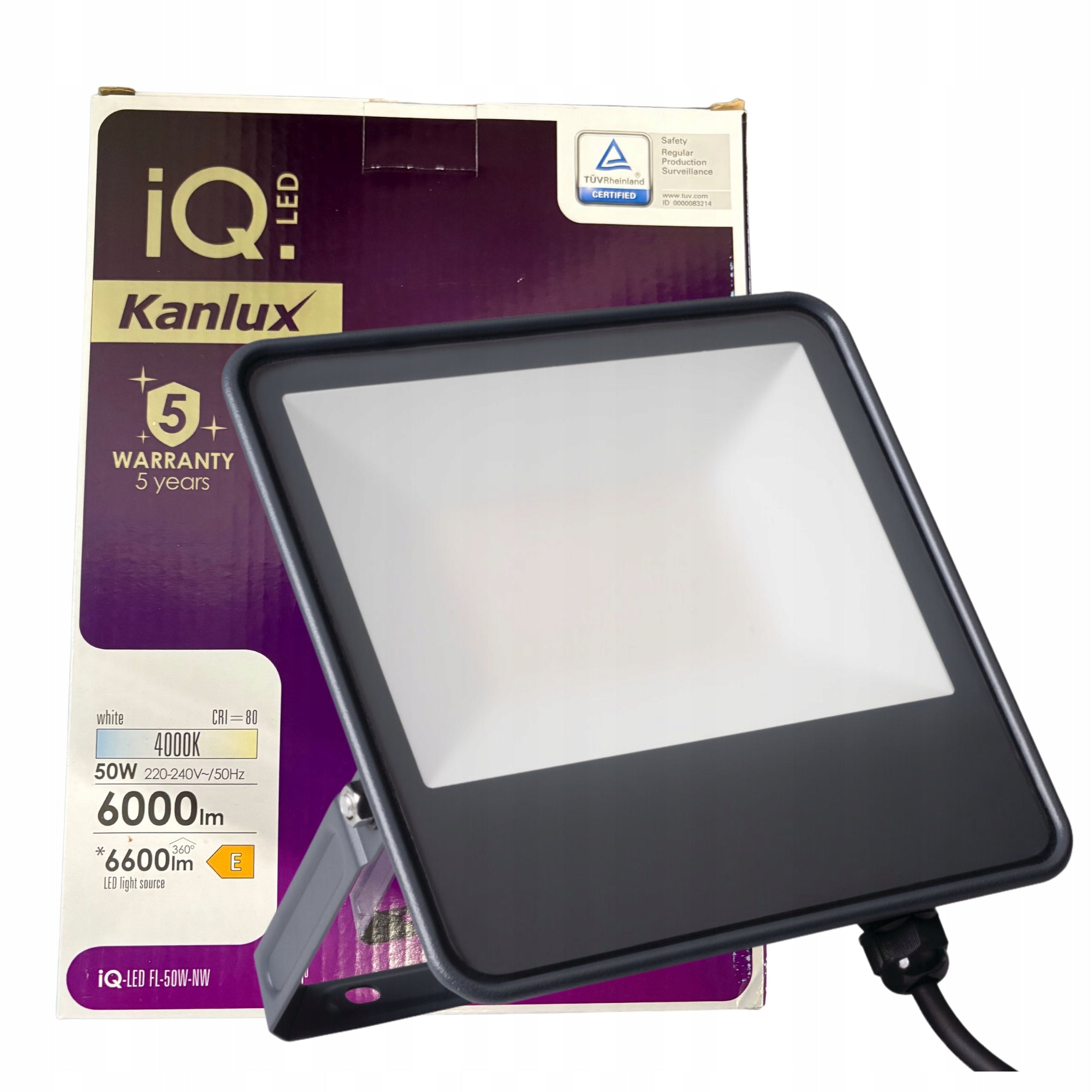 Kanlux led spotlight IQ-LED FL-50W-NW 50W 6000LM 4000K halogen