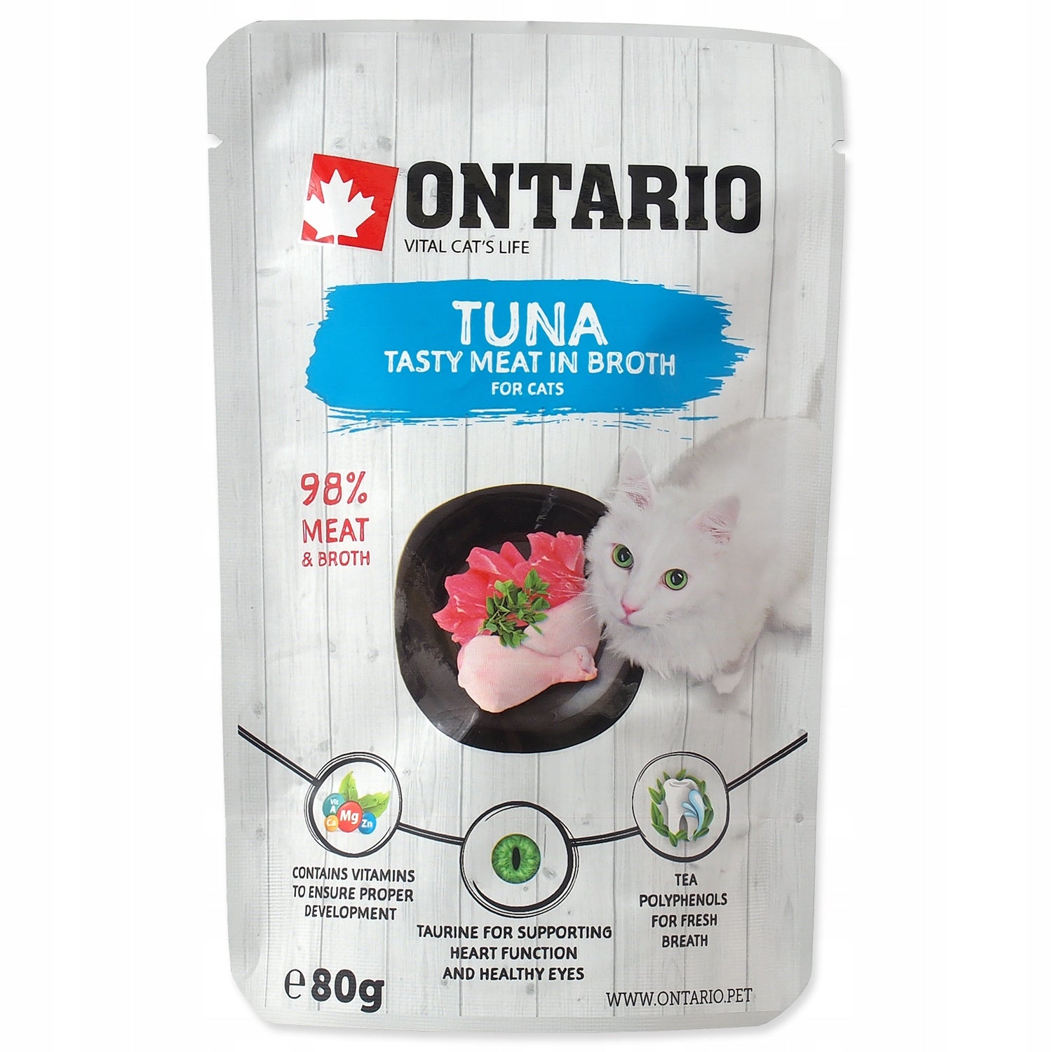 Kapsička ONTARIO Cat Tuna in Broth Varianta: 80 g Brand Ontario