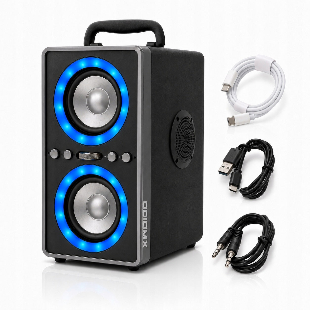 Karaoke Bluetooth Speaker 200W LED TWS Bass Guitar Microphone ODIOMX DF-01