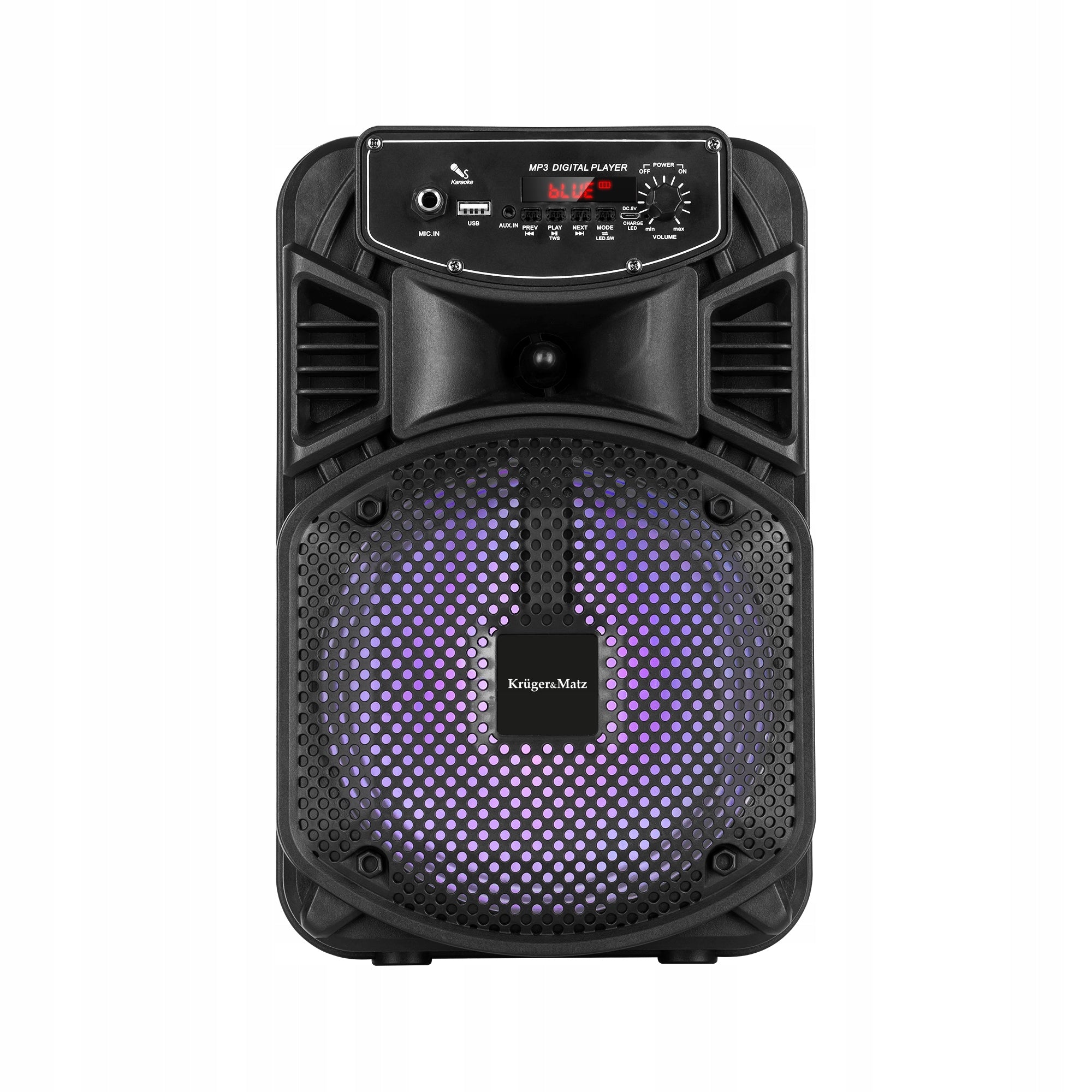 Karaoke Bluetooth USB Speaker + Microphone USB Cable Color black