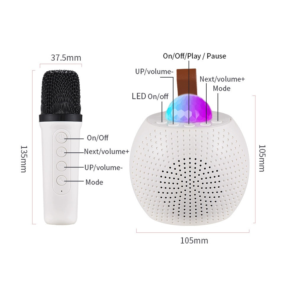 Karaoke Device Mini Wireless Microphone and HE Speaker System Manufacturer code AG260820034658