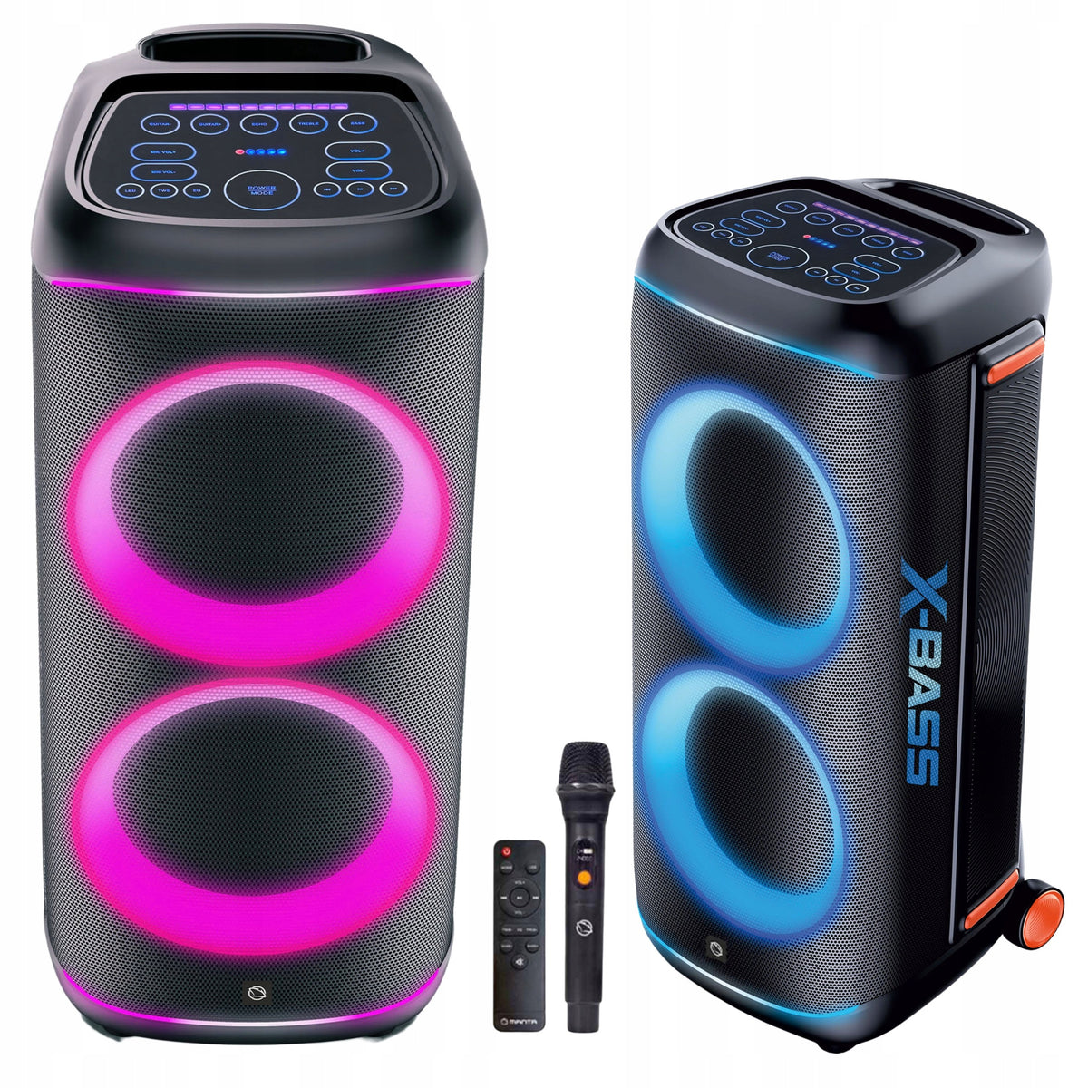 Karaoke Power Audio Manta NOVA speaker with powerbank microphone 400W X-Bass