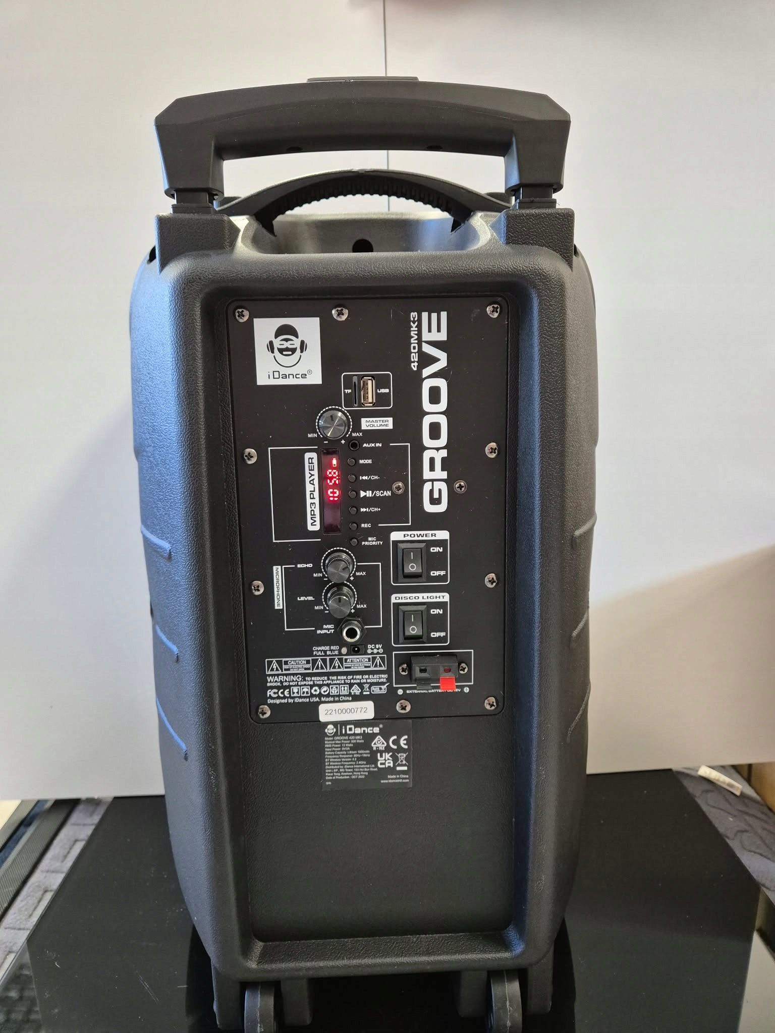 Karaoke iDance GROOVE420 Manufacturer code groove420