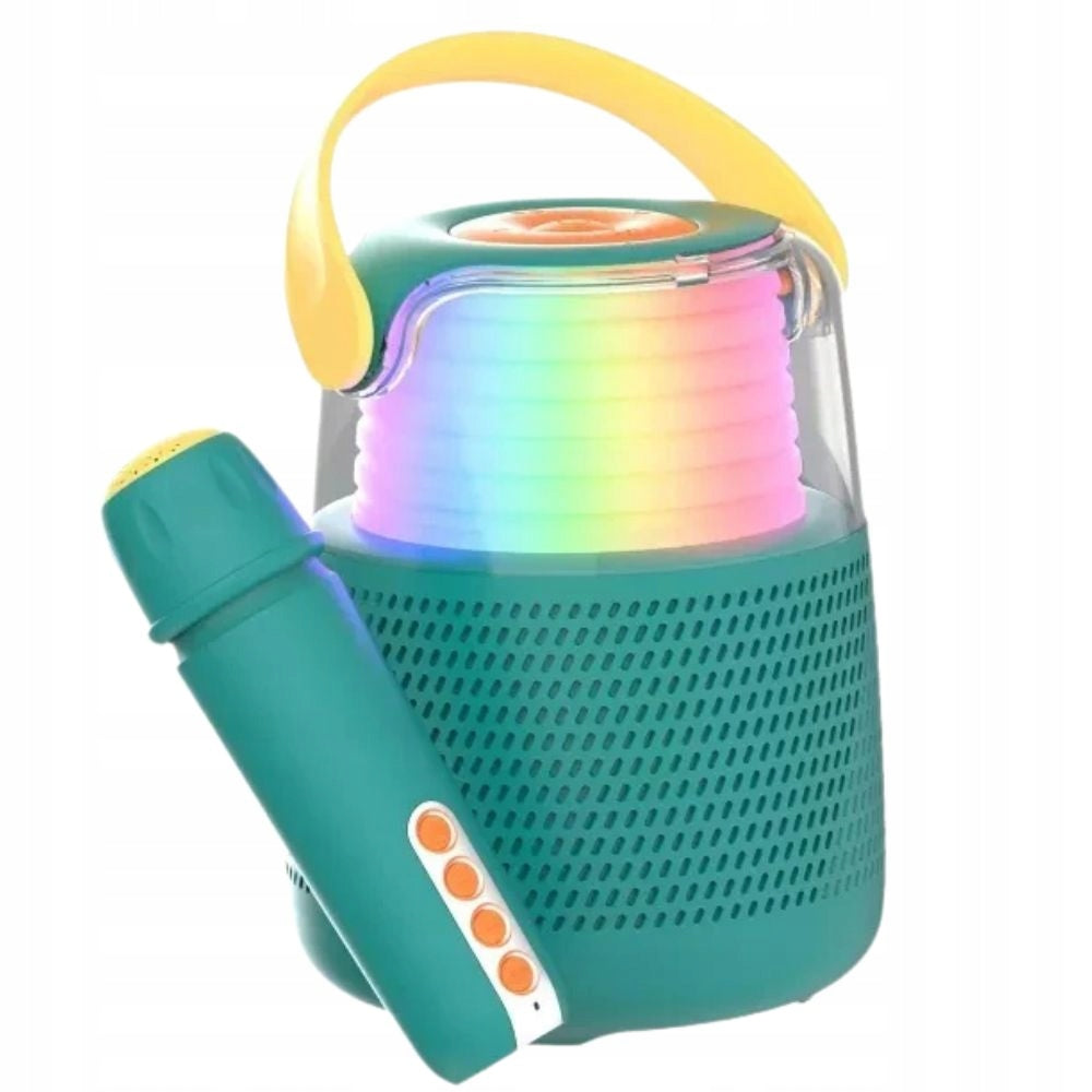 Karaoke set wireless portable with LED backlight MOB blue Packaging status original