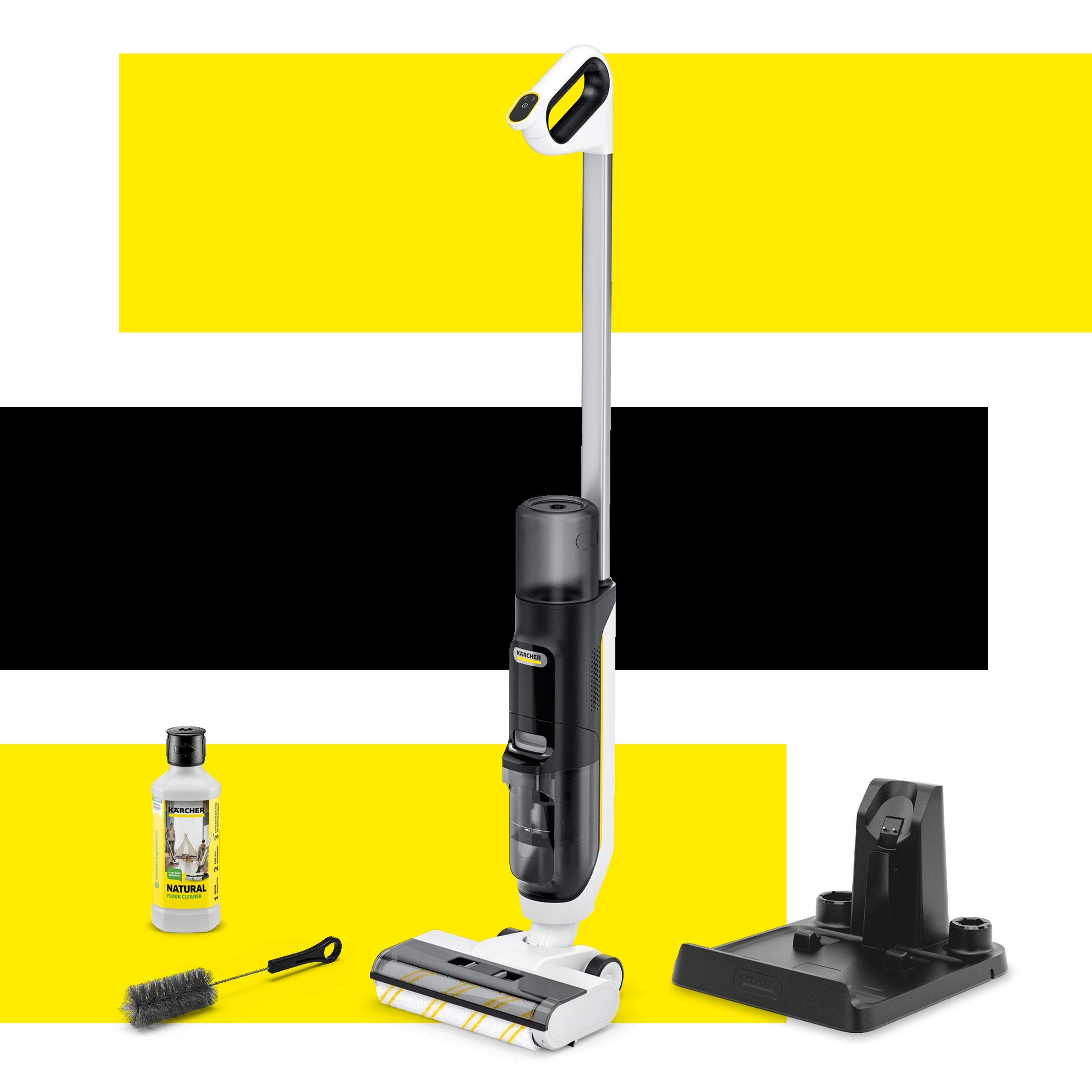 Karcher Cordless Electric Mop with FCV 3 Natural Vacuuming Function Power 180 W