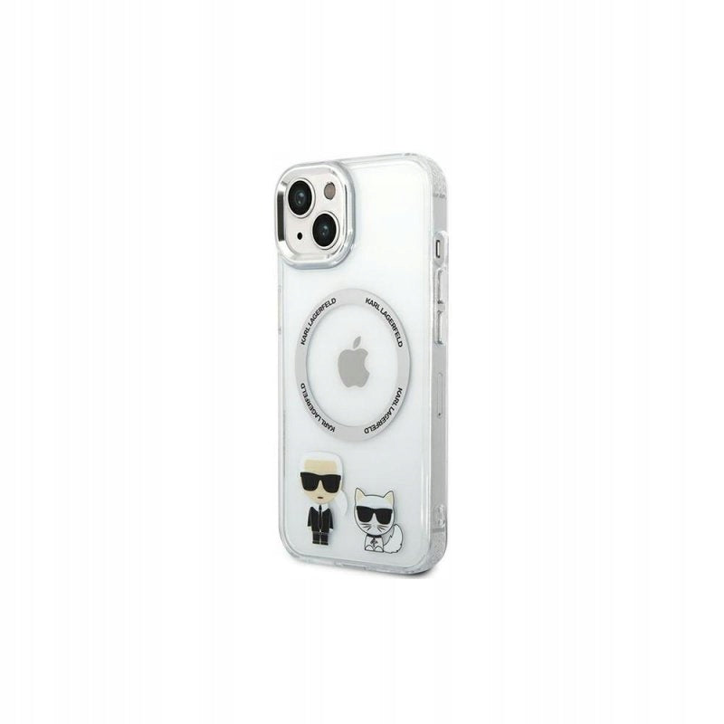 Karl Lagerfeld iPhone 14 6,1" KLHMP14SHKCT transparenter HC Magsafe IML Ring + K&C Transparent