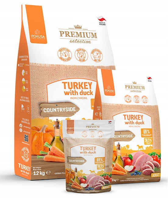 Karma Pokusa Premium Selection Turkey with Duck 12 kg EAN (GTIN) 5905137254355