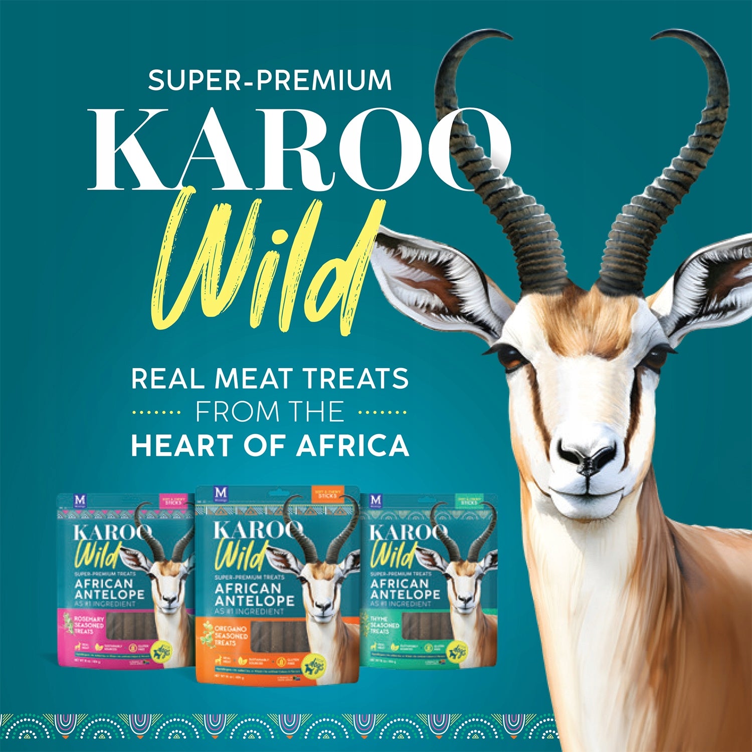 Karoo Wild Thyme Seasoned Treats, 113g African Antelope Meat Treat Brand no brand