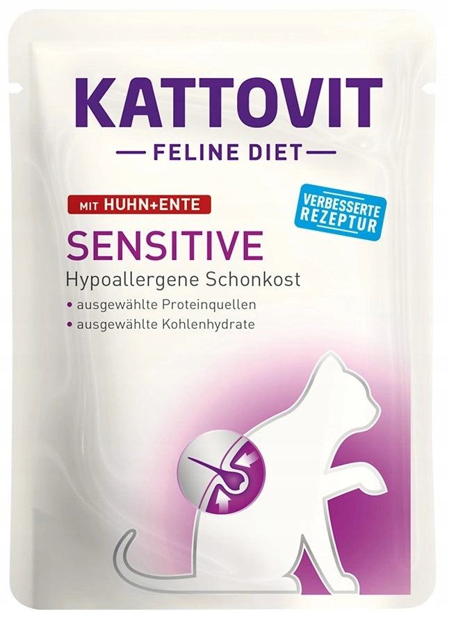 Kattovit Sensitive DUCK CHICKEN sachet 85 g dietary food for cats