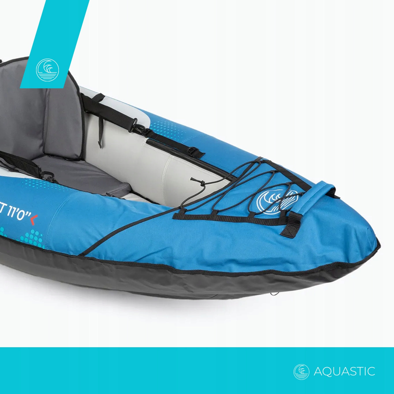 Kayak AQUASTIC Delft 11'0'' / 2-seater / pneumatic 335 cm / +oars Length 335 cm