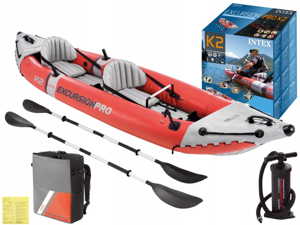 Kayak Excursion Pro 2os. Intex Pump + Paddles + Bag 68309 MODEL 2026