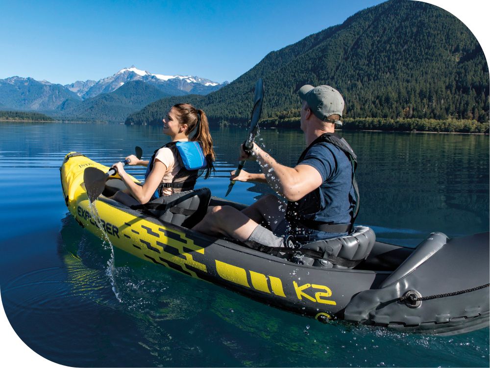 Kayak Explorer K2 2os. Intex Pump + Paddles + Bag 68307 MODEL 2026 Number of seats 2