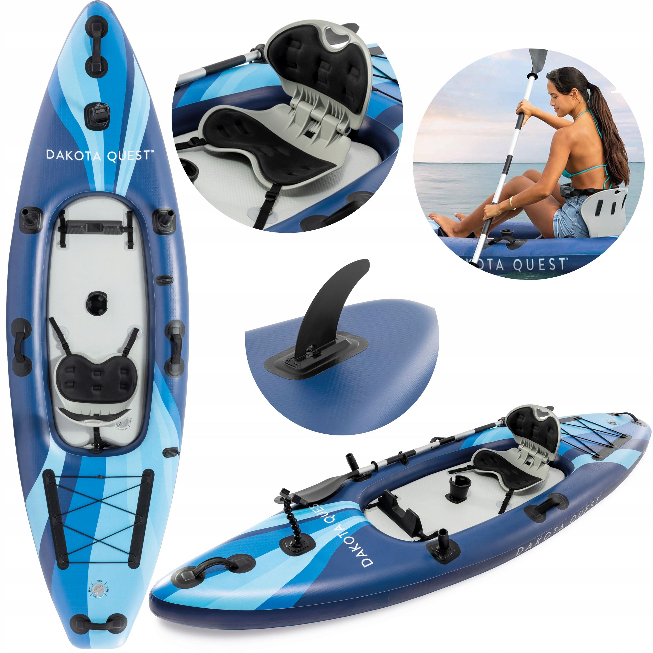 Kayak INTEX 68245 Dakota Quest Sit-on-top / SUP hybrid