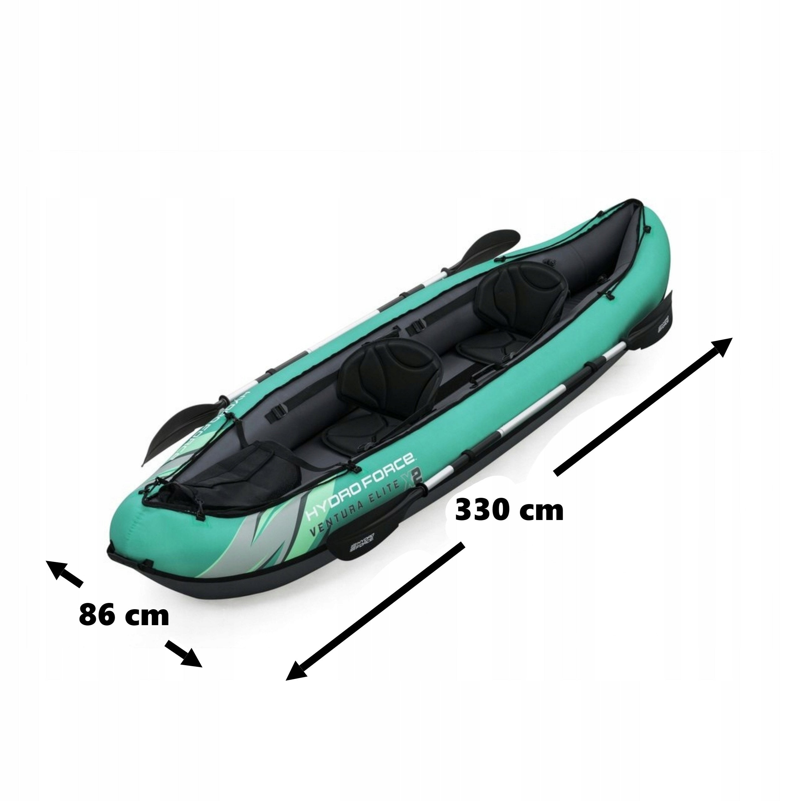 Kayak Inflatable Double With Paddles Pump 330x86 cm Tourist Vinyl Brand no brand