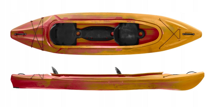 Kayak Roteko Caymann LDPE Lime 380 cm 2+1 Brand Roteko