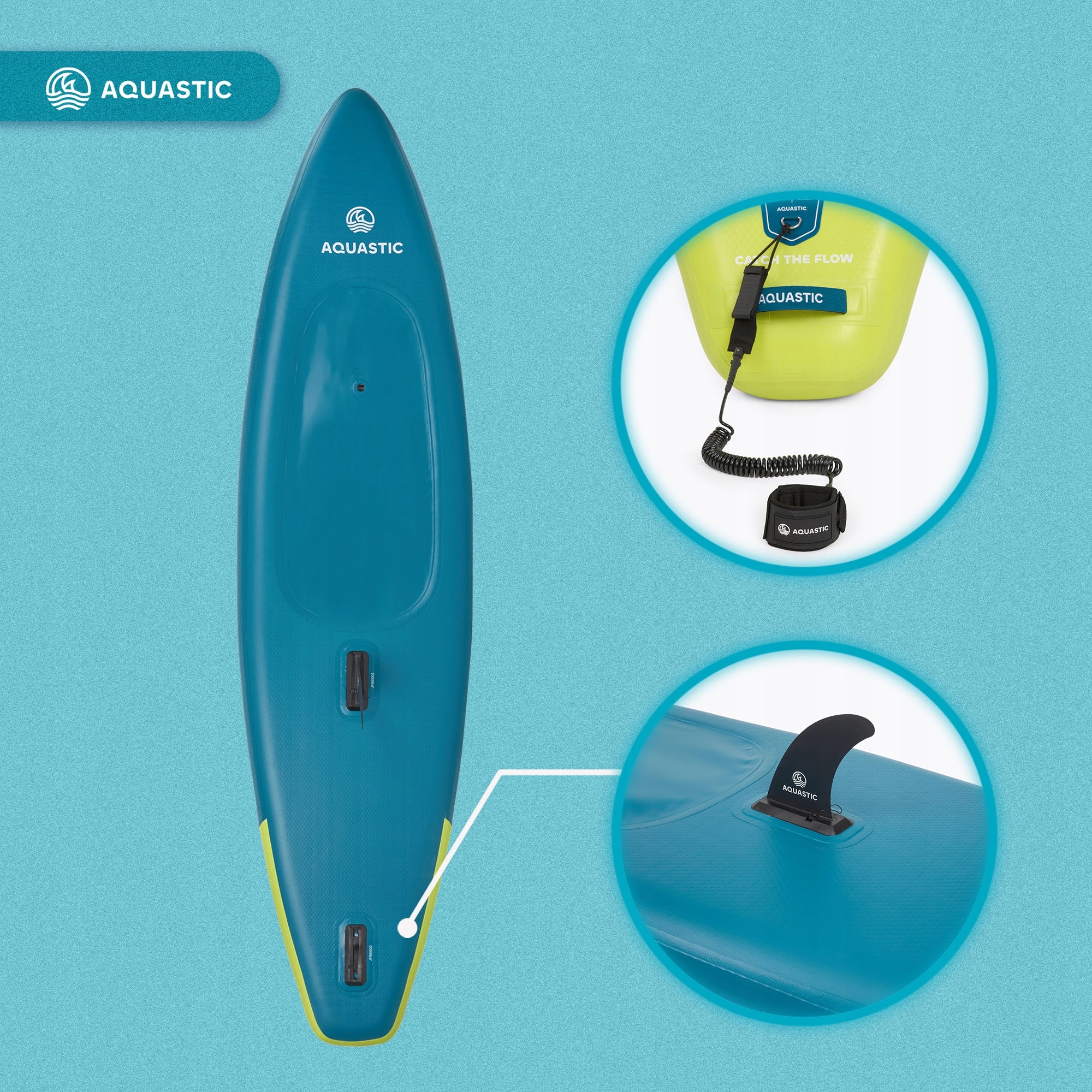 Kayak/SUP hybrid AQUASTIC Raglan 11'2" PNEUMATIC 240 cm / full set Number of seats 1