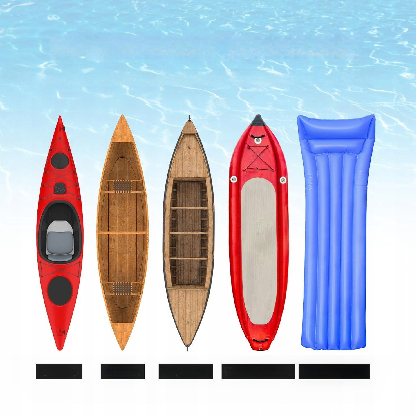 Kayak trolley for kayak, SUP, canoe, boat, dinghy Model Wózek kajakowy 204 kg