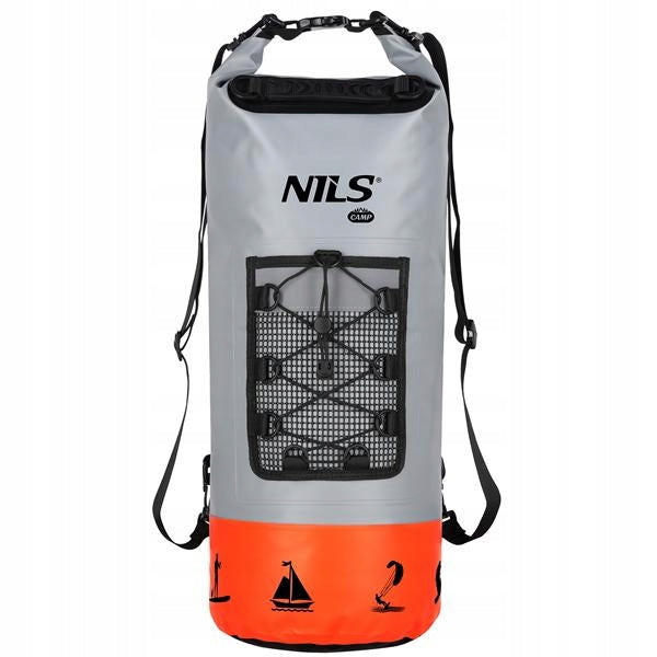 Kayaking Bag Waterproof BACKPACK for Going Out in the Mountains 25L Grey Color gray