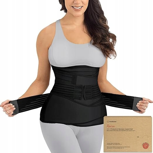 KeaBabies, Revive, 3-in-1 Postpartum Belt Black M/L