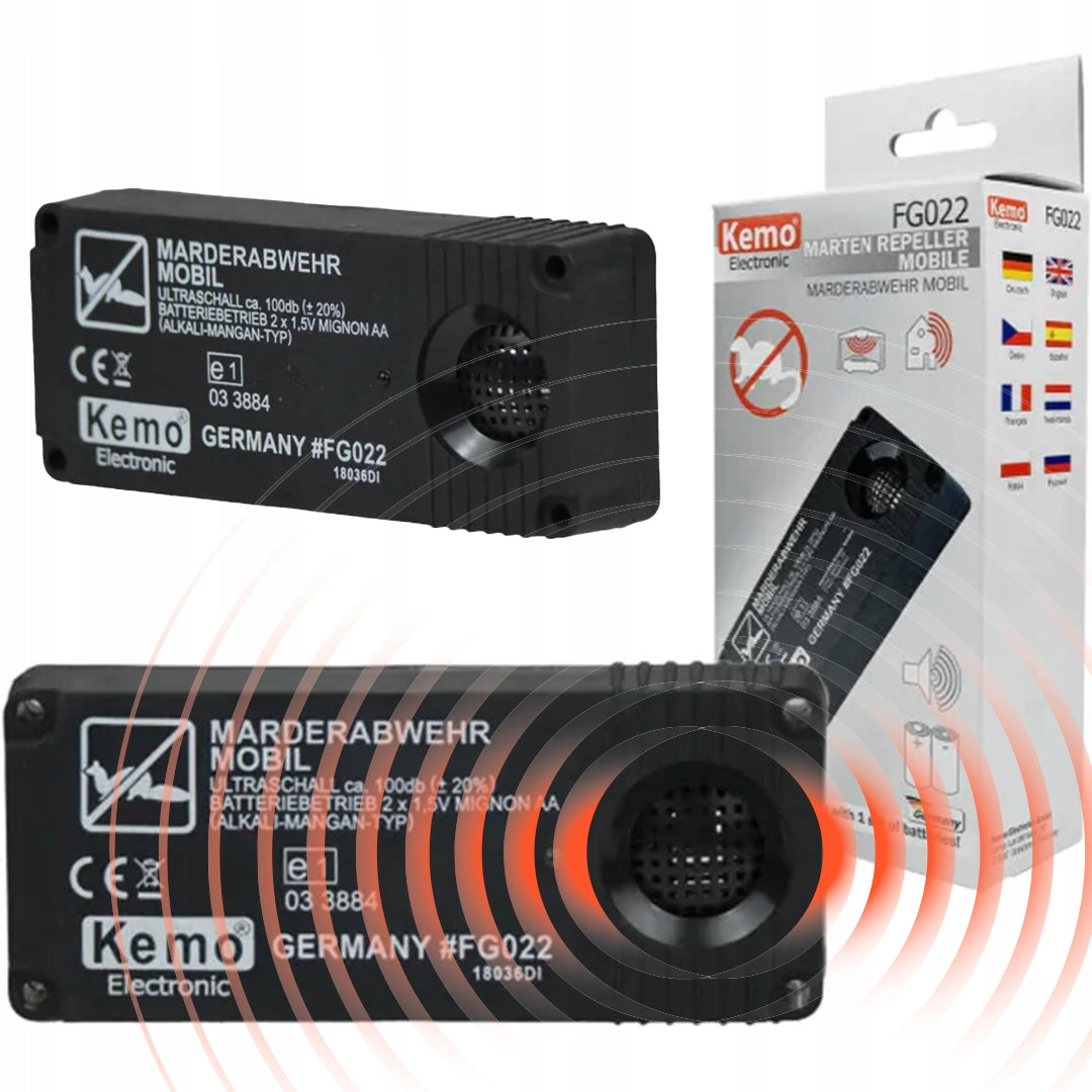 Kemo FG022 battery deterrent kun ultrasonic 2 x AA battery