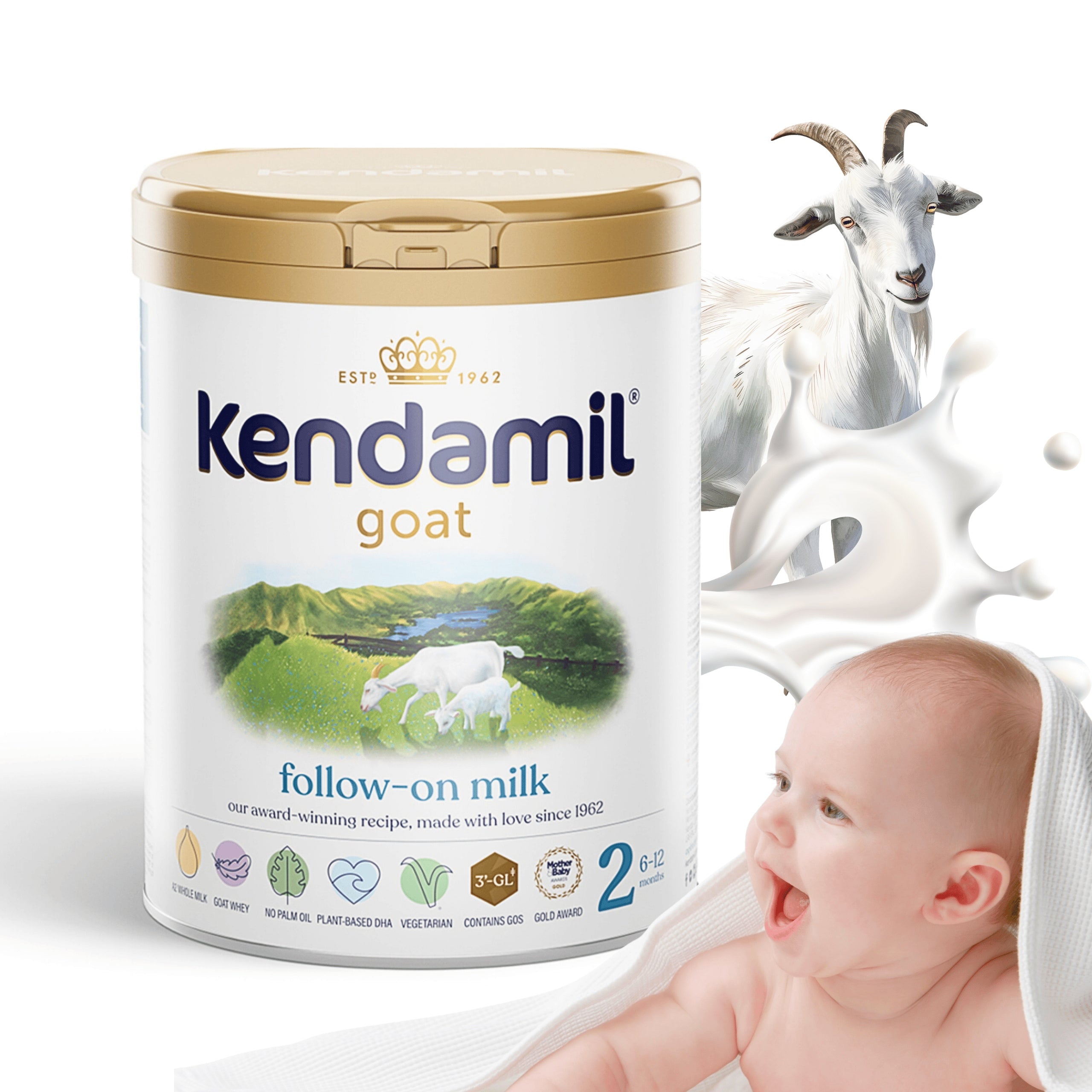 Kendamil 2 DHA+ goat's milk from 6 months 800g