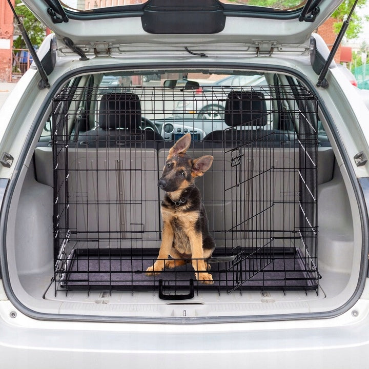 Kennel CAGE Large L for Dog 90x57x63 Folding Playpen Metalow Transporter Length 90 cm