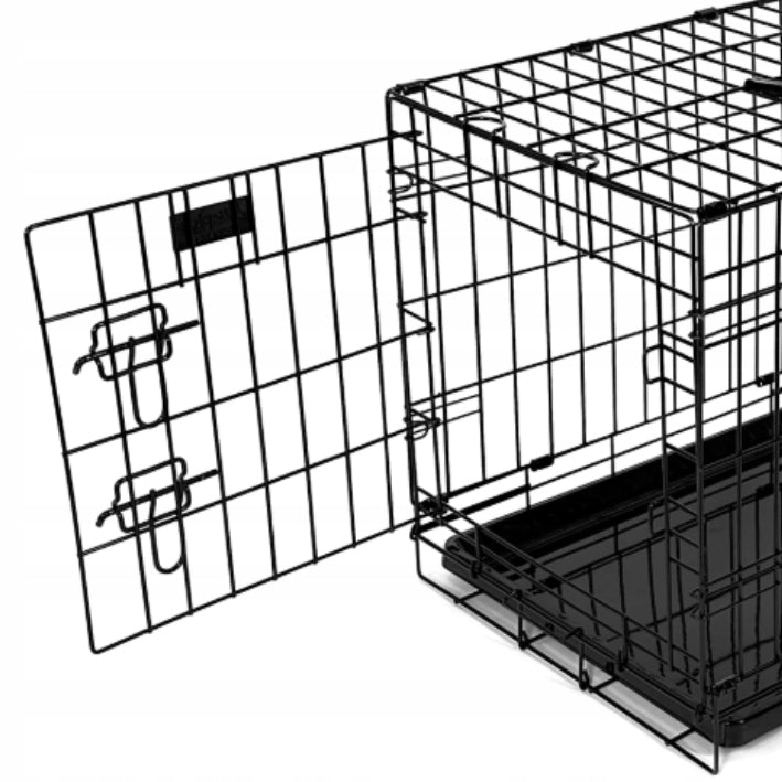 Kennel Cage for Dogs with Orthopedic Bed 2 eL 76X46 CM Color beige
